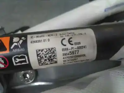 Peça sobressalente para automóvel em segunda mão airbag de cortina dianteiro esquerdo por opel corsa d color edition referências oem iam 39045977  0589p1000241