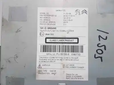 Second-hand car spare part audio system / radio cd for ds 4 style oem iam references 9818013180  pu3916b
