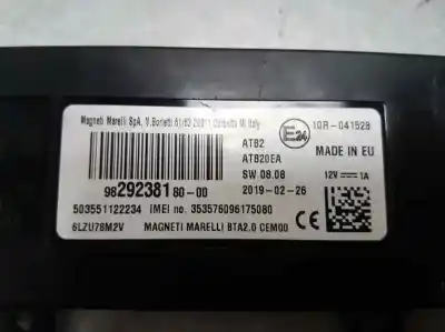 Second-hand car spare part electronic module for citroen c3 aircross ii (2r_, 2c_) 1.5 bluehdi 120 (2cyhxx) oem iam references 9829238180  503551122234