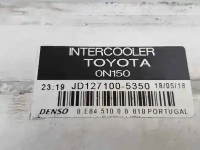 Peça sobressalente para automóvel em segunda mão intercooler por toyota auris luna+ referências oem iam jd1271005350  