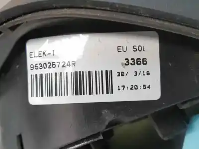 Peça sobressalente para automóvel em segunda mão espelho retrovisor esquerdo por renault clio iv business referências oem iam 963025724r  7 cables