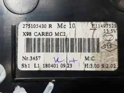 Second-hand car spare part climate control for renault captur zen oem iam references 275105430r  