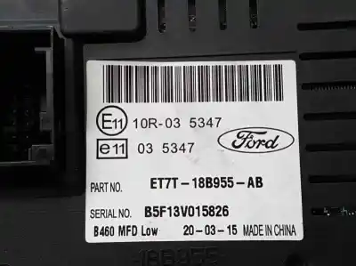 Peça sobressalente para automóvel em segunda mão display gps / multimídia por ford fiesta (ccn) trend referências oem iam et7t18b955ab  