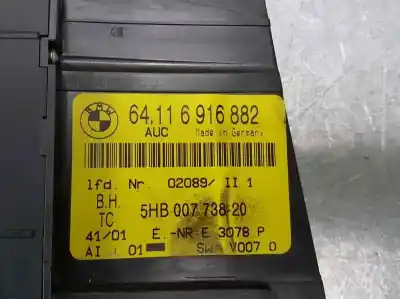 Second-hand car spare part climate control for bmw serie 3 compact (e46) 316ti oem iam references 64116916882  5hb00773820
