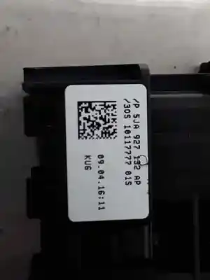Peça sobressalente para automóvel em segunda mão comandos de alavanca por skoda rapid ambition referências oem iam 5ja927132ap  