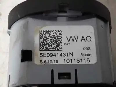 Second-hand car spare part headlights switch for skoda rapid ambition oem iam references 5e0941431n  10118115