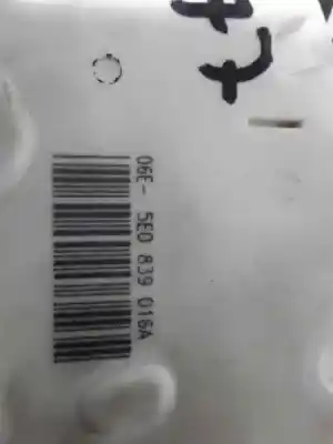 Peça sobressalente para automóvel em segunda mão fechadura da porta traseira direita por skoda rapid ambition referências oem iam 06e5e0839016a  