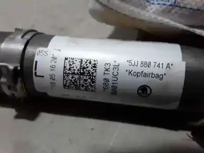 Peça sobressalente para automóvel em segunda mão airbag de cortina dianteiro esquerdo por skoda rapid ambition referências oem iam 5jj880741a  