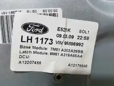 Peça sobressalente para automóvel em segunda mão elevador de vidros dianteira esquerda por ford focus lim. (cb4) trend referências oem iam 7m51a203a29bb  
