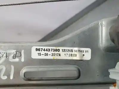 Second-hand car spare part rear left window regulator for citroen c-elysée feel oem iam references 9674437380  