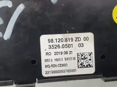 Автозапчастина б/у перемикач керування радіо для citroen jumpy furgon control m посилання на oem iam 98120819zd  3526050103