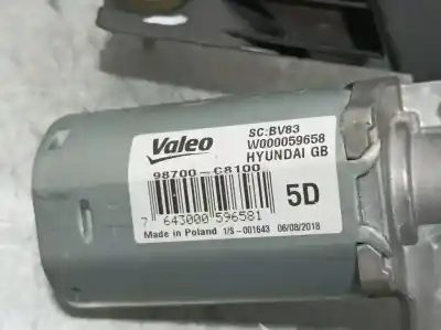 Peça sobressalente para automóvel em segunda mão motor do limpador traseiro por hyundai i20 active classic blue referências oem iam 98700c8100  w00059658