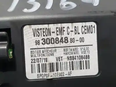 Автозапчастина б/у багатофункційний дисплей для citroen jumpy furgon control m посилання на oem iam 9830084880  ns84106488