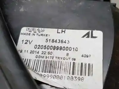 Second-hand car spare part left tailgate light for fiat panda (319) easy oem iam references 51843643  