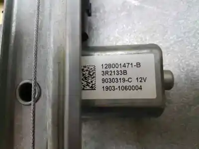 Second-hand car spare part rear right window regulator for renault captur zen oem iam references 128001471b  2 pins