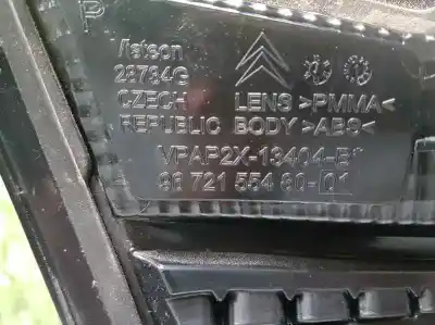 Second-hand car spare part right tailgate light for citroen c4 lim. exclusive oem iam references 9672155480  