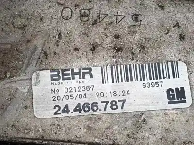 Pezzo di ricambio per auto di seconda mano intercooler per opel corsa c blue line riferimenti oem iam 24466787  93957
