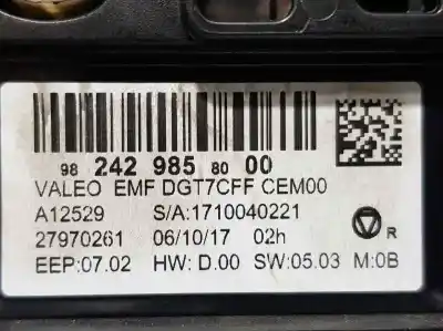 Peça sobressalente para automóvel em segunda mão módulo / sistema de navegação gps por citroen c3 live referências oem iam 9824298580  