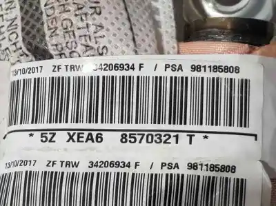 Peça sobressalente para automóvel em segunda mão airbag de cortina dianteiro esquerdo por citroen c3 live referências oem iam 981185808  34206934f