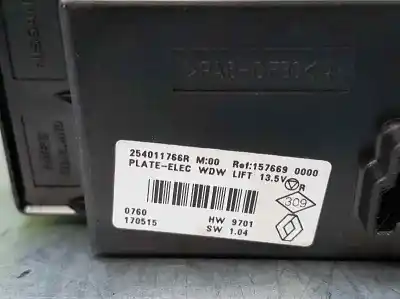 Peça sobressalente para automóvel em segunda mão botão / interruptor elevador vidro dianteiro esquerdo por renault kadjar experience referências oem iam 254011766r  1576690000