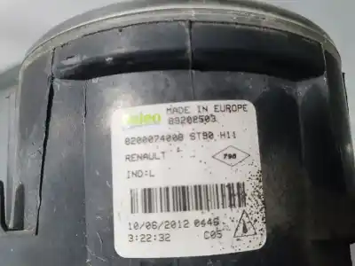 Автозапчастина б/у правий протитуман для dacia duster laureate 4x2 посилання на oem iam 8200074008 valeo 2 patas rotas 89202503