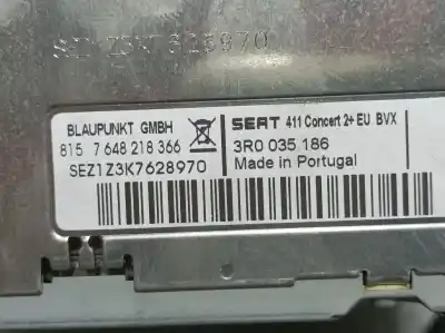 Second-hand car spare part audio system / radio cd for seat exeo st (3r5) (2009>) reference oem iam references 3r0035186  7648218366