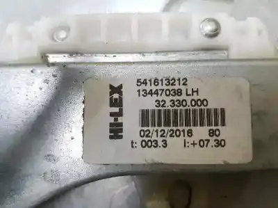 Second-hand car spare part driver left window regulator for opel corsa e expression oem iam references 13447038  541613212