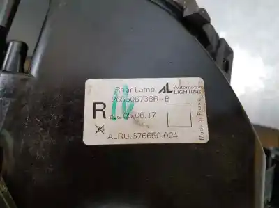 Second-hand car spare part right tailgate light for renault captur zen oem iam references 265506738r  