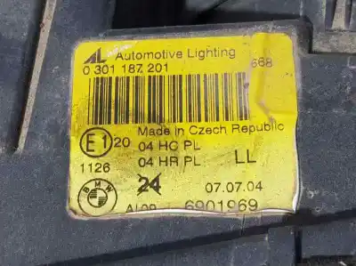 Second-hand car spare part left headlight for bmw serie 3 compact (e46) 318ti oem iam references   