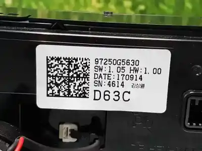 Peça sobressalente para automóvel em segunda mão comando de sofagem (chauffage / ar condicionado) por kia niro concept referências oem iam 97250g5630  