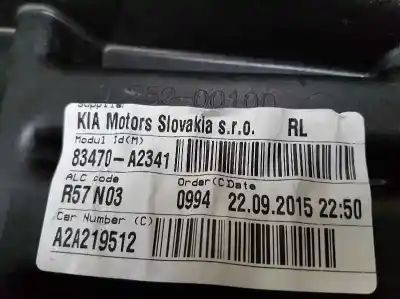 Pezzo di ricambio per auto di seconda mano alzacristalli posteriore sinistro per kia cee´d tech riferimenti oem iam 83470a2341  6 pins