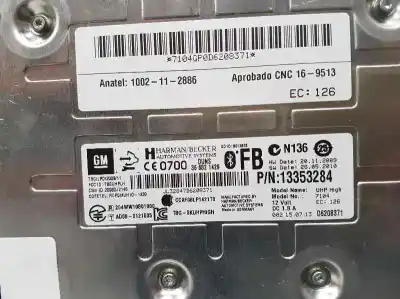 Автозапчастина б/у електронний модуль для opel astra j lim. selective посилання на oem iam 13353284  