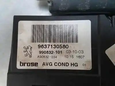 Second-hand car spare part left front window motor for peugeot 307 break / sw (s1) sw oem iam references 9637130580  990832101