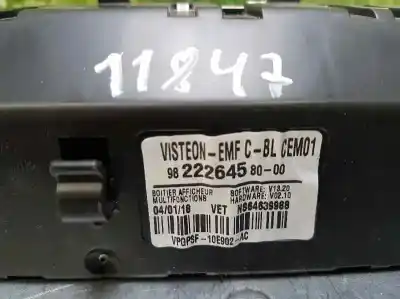 Second-hand car spare part multifunction display for citroen jumpy spacetourer feel m oem iam references 9822264580  