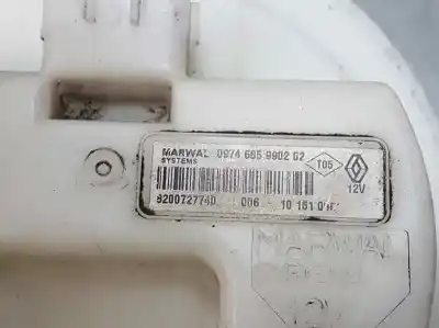 Second-hand car spare part fuel tank sender unit for renault clio iii authentique oem iam references 820072774d  0974685990202