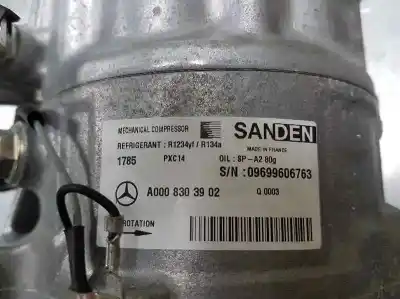 Автозапчасти б/у компрессор кондиционера воздуха за mercedes-benz clase c (w205) lim. c 220 cdi bluetec (205.004) ссылки oem iam a00083603902  1785
