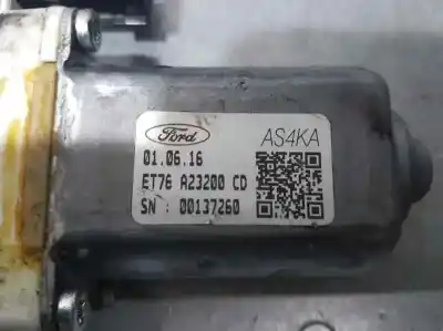 Second-hand car spare part passenger side right window regulator for ford transit courier combi trend oem iam references et76s23200cd  2 pins