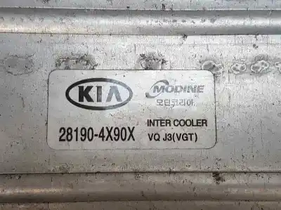 Peça sobressalente para automóvel em segunda mão intercooler por kia carnival 2.9 crdi vgt active referências oem iam 281904x90x  