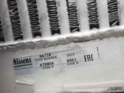 Peça sobressalente para automóvel em segunda mão intercooler por renault scenic ii confort dynamique referências oem iam 96728  