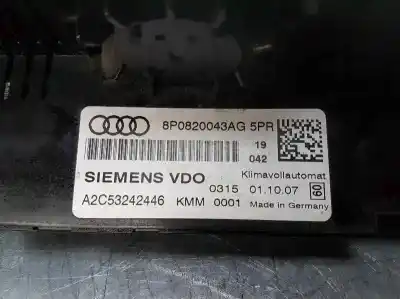 Автозапчастина б/у клімат-контроль для audi a3 (8p) 1.9 tdi ambiente посилання на oem iam 8p0820043ag  a2c53242446