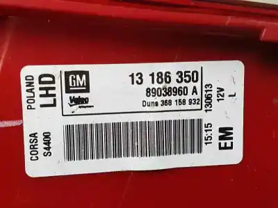 Автозапчастина б/у лівий ход ліхар для opel corsa d selective посилання на oem iam 13186350  89038960a