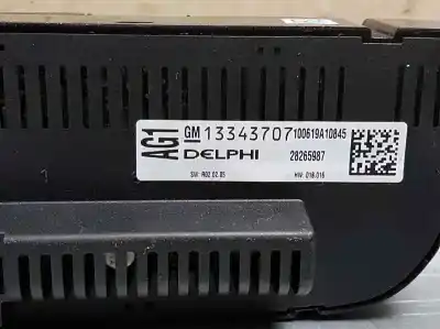 Peça sobressalente para automóvel em segunda mão comando de sofagem (chauffage / ar condicionado) por opel meriva b cosmo referências oem iam 13343707  28265987