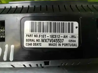 Peça sobressalente para automóvel em segunda mão comando de sofagem (chauffage / ar condicionado)  por ford focus lim. business referências oem iam f1et18c612ah  wx7v045537