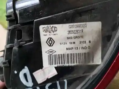 Автозапчастина б/у правий ліхтар для renault clio iv authentique посилання на oem iam 265502631r  