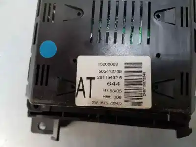 Second-hand car spare part multifunction display for opel zafira b cosmo oem iam references 13208089 565412769 281154326