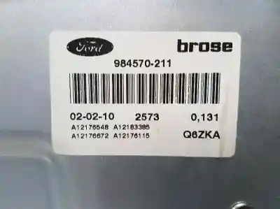 Second-hand car spare part driver left window regulator for ford focus lim. (cb4) titanium oem iam references 984570211  2 pins