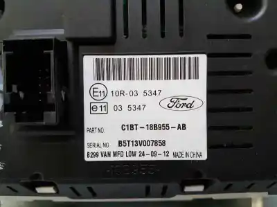 Автозапчастина б/у багатофункційний дисплей для ford fiesta (ccn) black edition посилання на oem iam c1bt18b955ab  