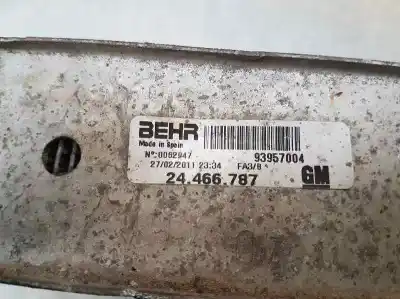 Peça sobressalente para automóvel em segunda mão intercooler por opel combo familiar referências oem iam 24466787  93957004