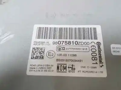 Second-hand car spare part audio system / radio cd for citroen c-elysée millenium oem iam references 98075810zd  a2c87511101