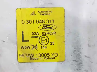 Second-hand car spare part left headlight for ford galaxy (vx) gls oem iam references 95vw13005yd  0301148311